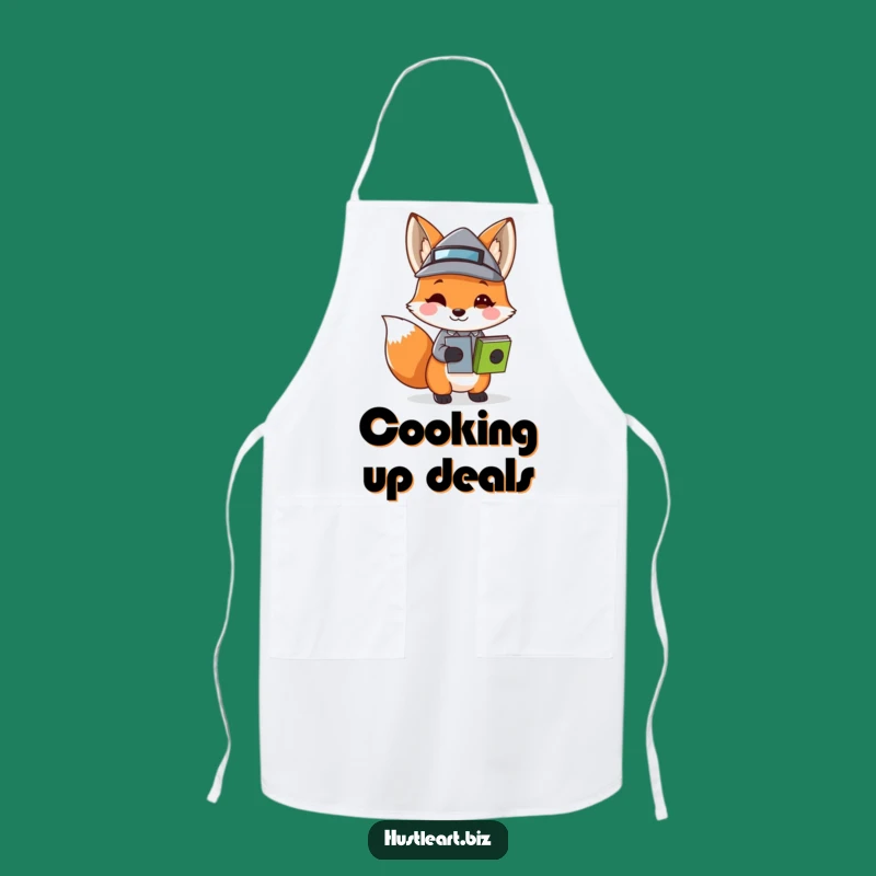 Funny Fox Business Hat Apron: Kitchen Wit & Charm, Perfect Funny Gift