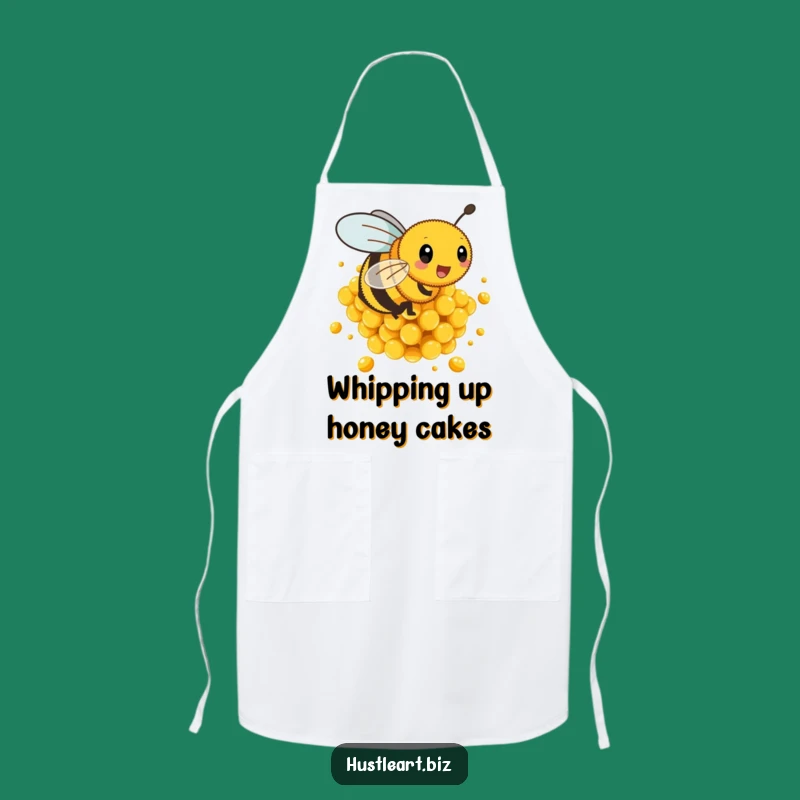 Funny Bee Chef Apron: Busy Worker's Honeycomb Kitchen Fun!