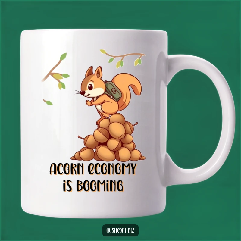 Funny Acorn Hoarder Squirrel Mug: A Determined Climber's Best Funny Gift!