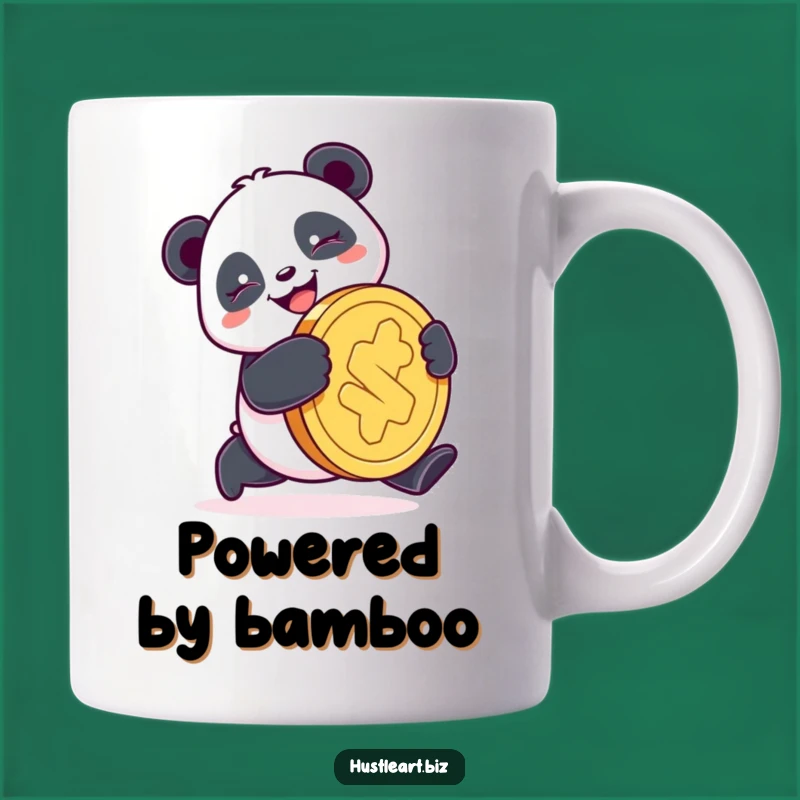 Funny Panda Coin Mug: Lucky Animal Art, Perfect Funny Gift for Fortune Seekers