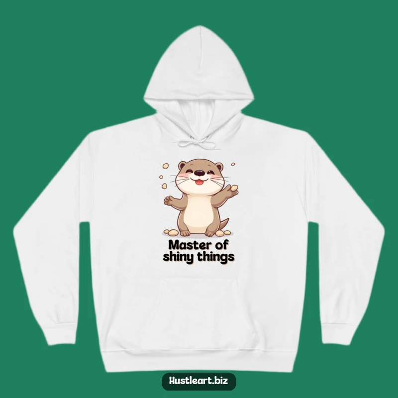 Cozy Funny Otter Hoodie: Cheerful Juggler's Warm and Humorous Gift!