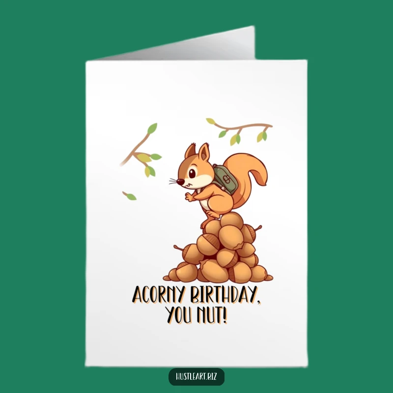 Free Printable Birthday Card: Funny Squirrel Climber, Perfect Downloadable Gift!