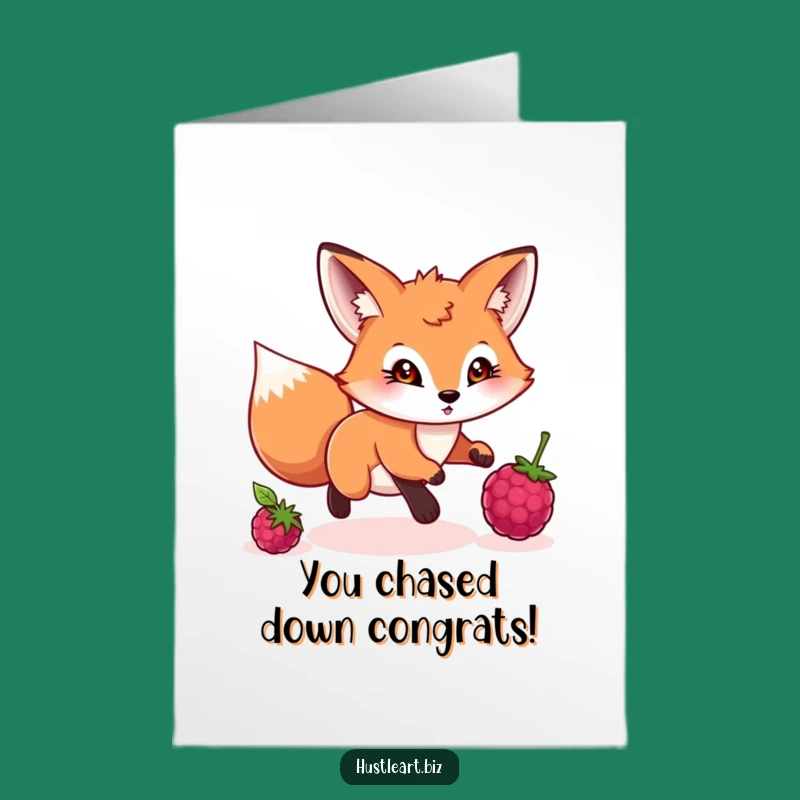 Free Printable Congrats Card: Fox's Berry Prize, Downloadable Goal Gift!