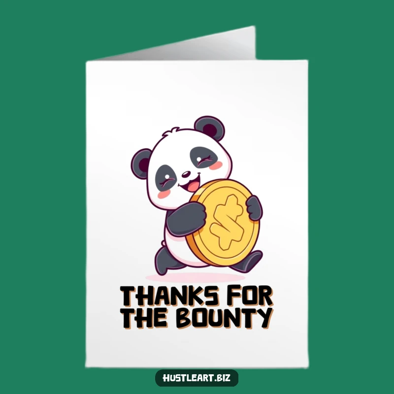 Free Printable Panda Thank You Card: Lucky Downloadable Gift for Generosity