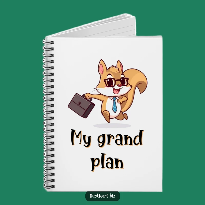 Funny Squirrel Briefcase Notebook: Jot Down Goals with Humor, Perfect Funny Gift
