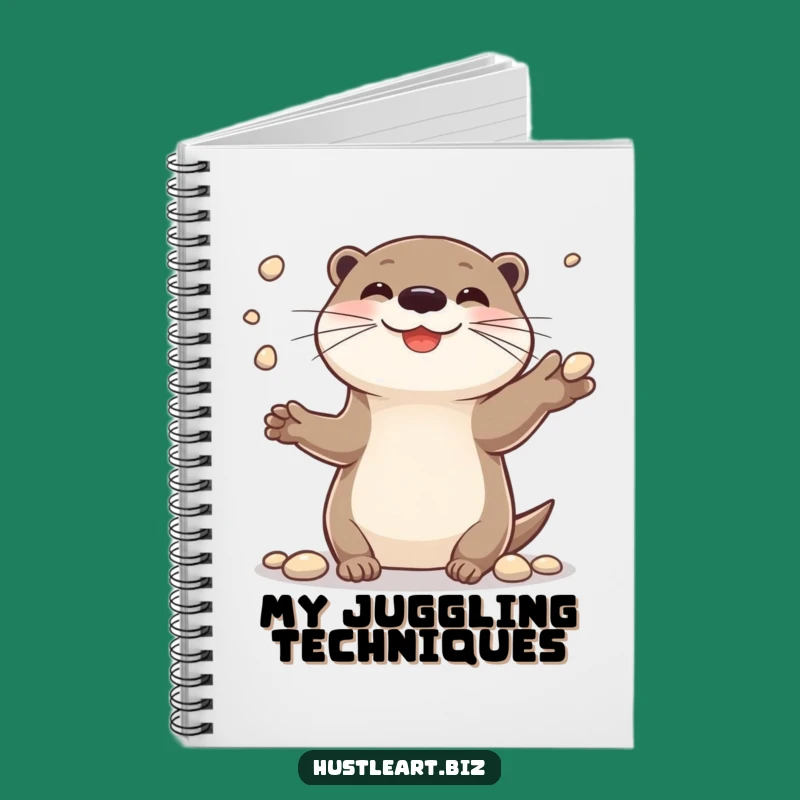 Funny Otter Planner Notebook: Cheerful Juggler's Funny Gift for Ideas!