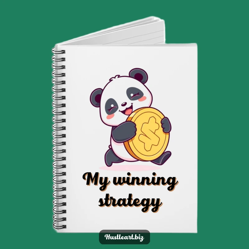 Funny Panda Coin Notebook: Jot Down Goals with Luck, Perfect Funny Gift