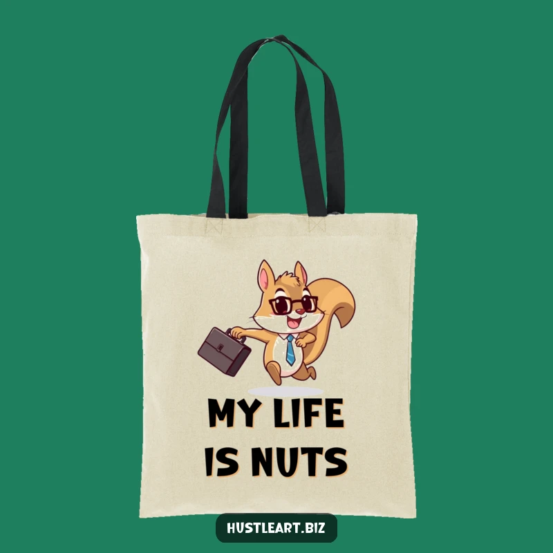 Funny Squirrel Briefcase Tote Bag: Carry Your Goals, Perfect Funny Gift for Professionals